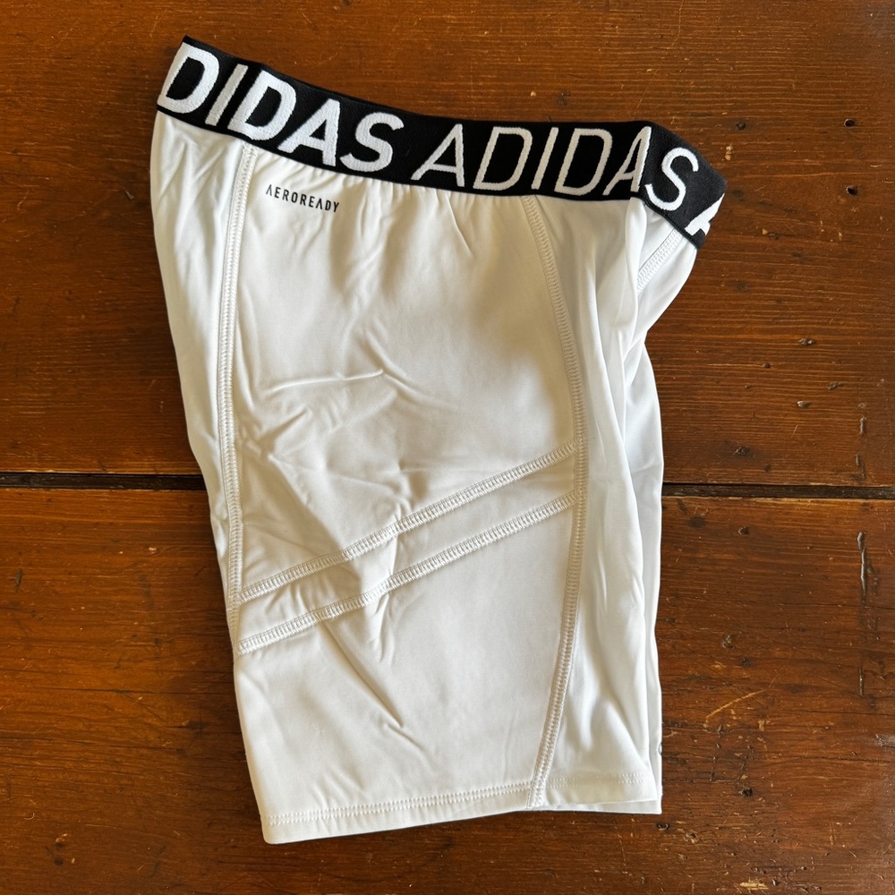 Adidas Aeroready White Softball Sliders Small